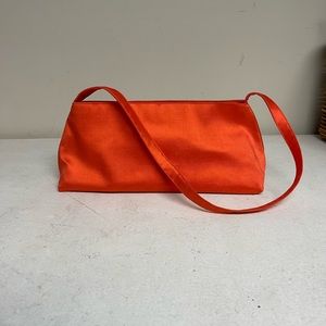 Orange Silk Shoulder Bag